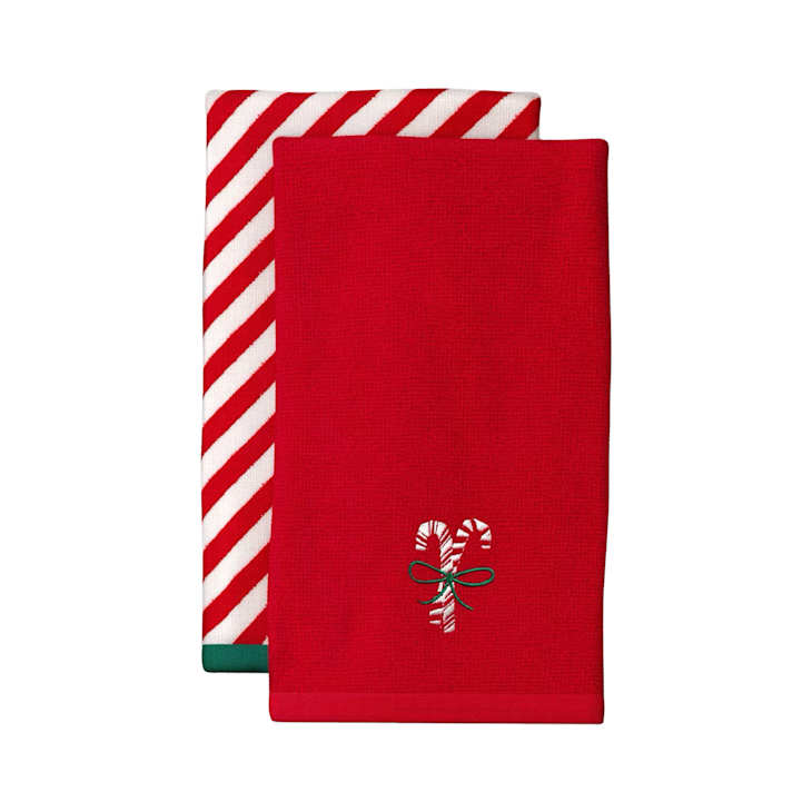 Wondershop Candy Cane and Red/White Striped Christmas Hand Towel Set at Target