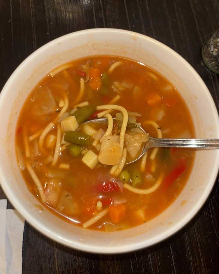 Bowl of fall harvest soup.