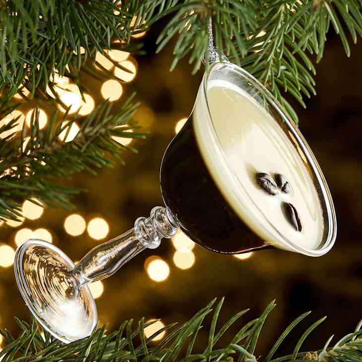 Glass Espresso Martini Ornament at West Elm