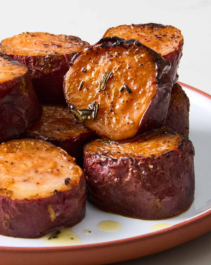melting sweet potatoes