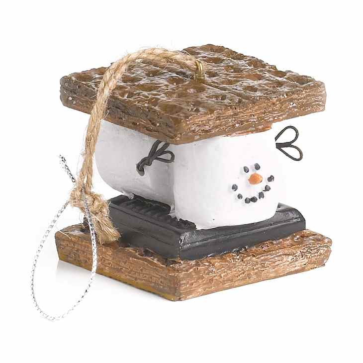 Smiling S'mores Holiday Ornament at Amazon
